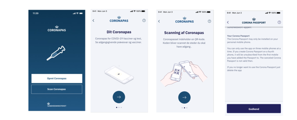 Om få dage kan du downloade Netcompanys coronapas-app- her ...